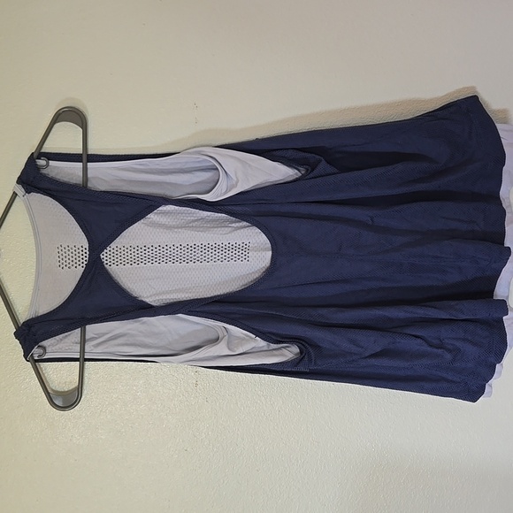 Tangerine Blue Layered Racerback Tank Size Large - Picture 2 of 8